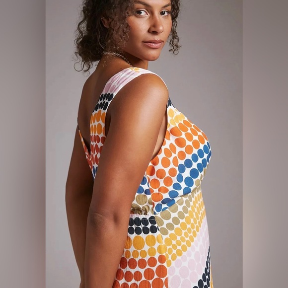 Anthropologie The Odells Dot-Printed Maxi Dress Size XS. B17 - Picture 7 of 11